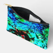 Abstract blauw Cut Sew Bag, Mooie blauwe tas (Open)