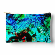 Abstract blauw Cut Sew Bag, Mooie blauwe tas