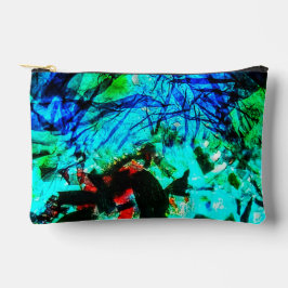 Abstract blauw Cut Sew Bag, Mooie blauwe tas