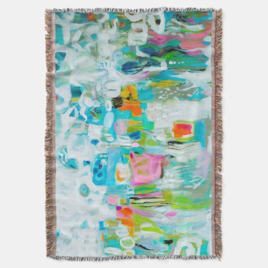 Abstract blauw deken (Voorkant Verticaal)