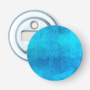 Abstract blauw effen kleurenontwerp button flesopener