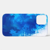 Abstract blauw effen kleurenontwerp Case-Mate iPhone case (Achterkant (horizontaal))