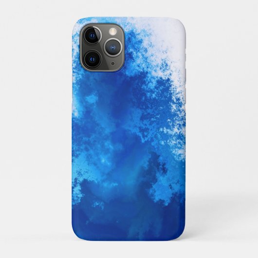 Abstract blauw effen kleurenontwerp Case-Mate iPhone case (Achterkant)
