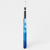 Abstract blauw effen kleurenontwerp iPhone hoesje (Linkerkant)