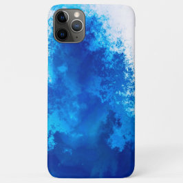 Abstract blauw effen kleurontwerp Case-Mate iPhone case