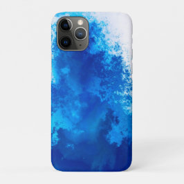 Abstract blauw effen kleurontwerp Case-Mate iPhone case