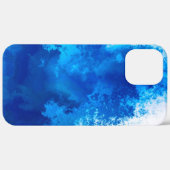 Abstract blauw effen kleurontwerp Case-Mate iPhone case (Achterkant / Rechts)