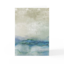 Abstract blauw en beige oceaangewaterverf