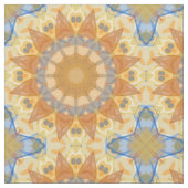 Abstract blauw en geel - Geometrisch Stof (Close Up)
