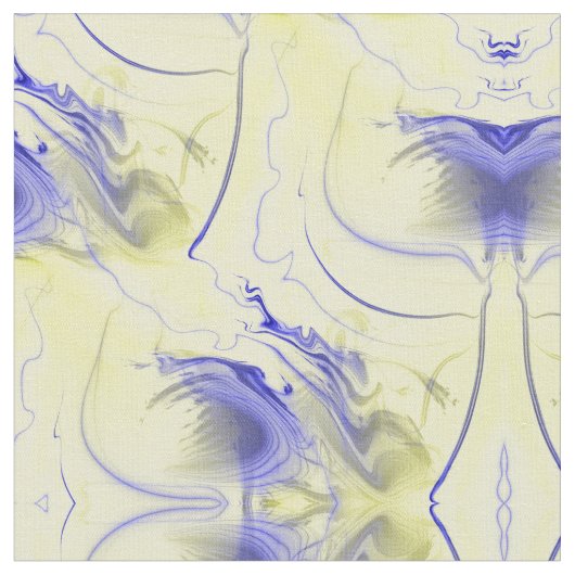 Abstract blauw en geel stof (Close Up)