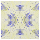 Abstract blauw en geel stof (Swatch)