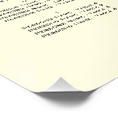 Abstract blauw en goud Waterverf Zitplaatskaart Perfect Poster (Hoek)