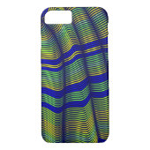 abstract blauw en goudvaag Case-Mate iPhone case (Achterkant)