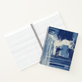 Abstract blauw en ivoor notitieboek (Binnen)