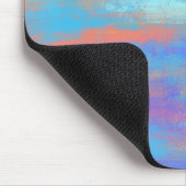 Abstract Blauw en Oranje Muismat (Hoek)