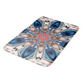 Abstract blauw en Oranje ventilator Badmat (Gekanteld)