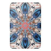 Abstract blauw en Oranje ventilator Badmat (Voorkant Verticaal)