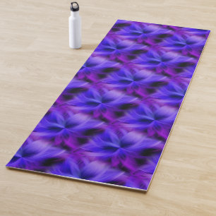 Abstract blauw en Paars ontwerp Yogamat