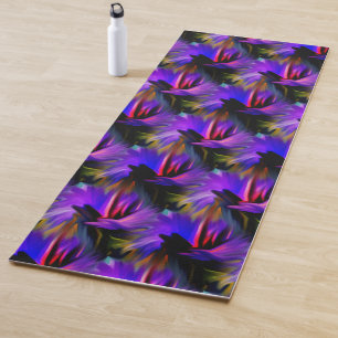Abstract blauw en Paars ontwerp Yogamat