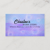 Abstract blauw en Paars | Star Light, Star Bright Visitekaartje (Voorkant)