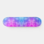 Abstract Blauw en Paarse Patroon Skateboard (Horizontaal)