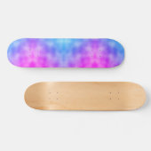 Abstract Blauw en Paarse Patroon Skateboard (Horizontaal)