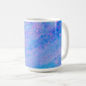 Abstract Blauw en Roze Bubble Mermaid Ocean Koffiemok (Voorkant rechts)