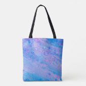 Abstract Blauw en Roze Bubble Mermaid Ocean Tote Bag (Achterkant)