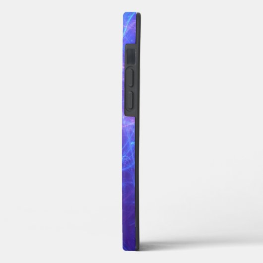 Abstract Blauw en Roze Zirly Fractal Case-Mate iPhone Case (Achterkant / Links)