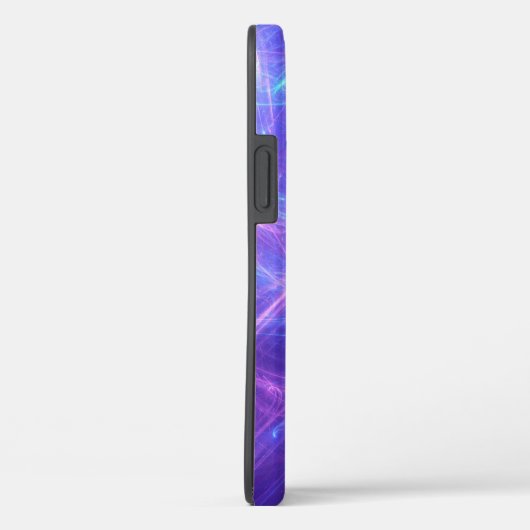 Abstract Blauw en Roze Zirly Fractal Case-Mate iPhone Case (Achterkant / Rechts)