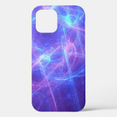 Abstract Blauw en Roze Zirly Fractal Case-Mate iPhone Case (Achterkant)