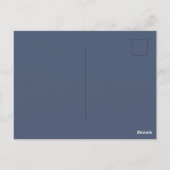 Abstract blauw en Sinaasappel 2025 Nieuwjaar Briefkaart (Achterkant)