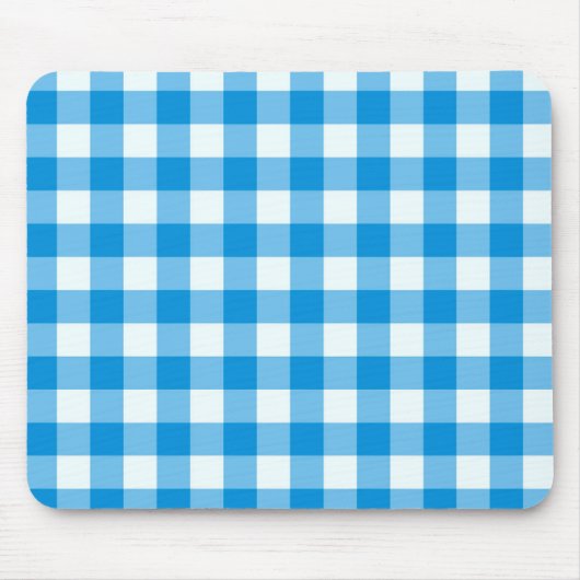 Abstract blauw en witte buffel muismat (Voorkant)