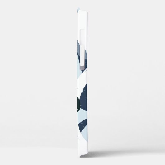 Abstract blauw en zeemanspenseelschilderij illus Case-Mate iPhone case (Achterkant / Links)