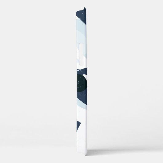 Abstract blauw en zeemanspenseelschilderij illus Case-Mate iPhone case (Achterkant / Rechts)