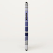 Abstract blauw en zilver gepersonaliseerd Case-Mate iPhone case (Achterkant / rechts)