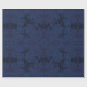 Abstract blauw fantasiepapier cadeaupapier (Vlak)