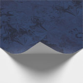 Abstract blauw fantasiepapier cadeaupapier (Hoek)