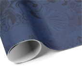 Abstract blauw fantasiepapier cadeaupapier (Rol Hoek)