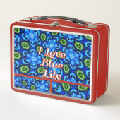 Abstract blauw Floral Patroon (Voorkant)