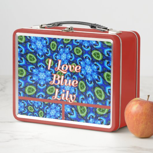 Abstract blauw Floral Patroon (In situ)