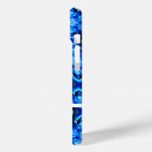 Abstract blauw Floral Patroon Case-Mate iPhone Case (Achterkant / Links)