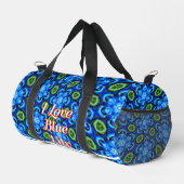 Abstract blauw Floral Patroon Plunjezak (Rechterhoek)