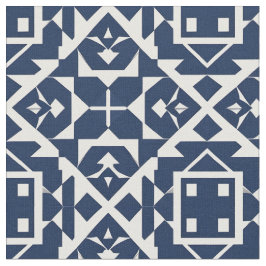 Abstract blauw geometrisch ontwerp stof