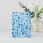 Abstract Blauw Glazen Mozaïek Briefkaart (Staand voorkant)