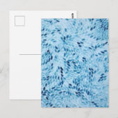 Abstract Blauw Glazen Mozaïek Briefkaart (Voorkant / Achterkant)