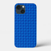 Abstract blauw golfpatroon Case-Mate iPhone case (Achterkant)