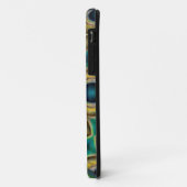 abstract blauw goud- en blauwgroen telefoonbehuizi Case-Mate iPhone case (Achterkant/links)