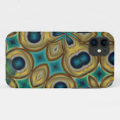abstract blauw goud- en blauwgroen telefoonbehuizi Case-Mate iPhone case (Achterkant (horizontaal))