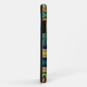 abstract blauw goud- en blauwgroen telefoonbehuizi Case-Mate iPhone case (Achterkant/rechts)